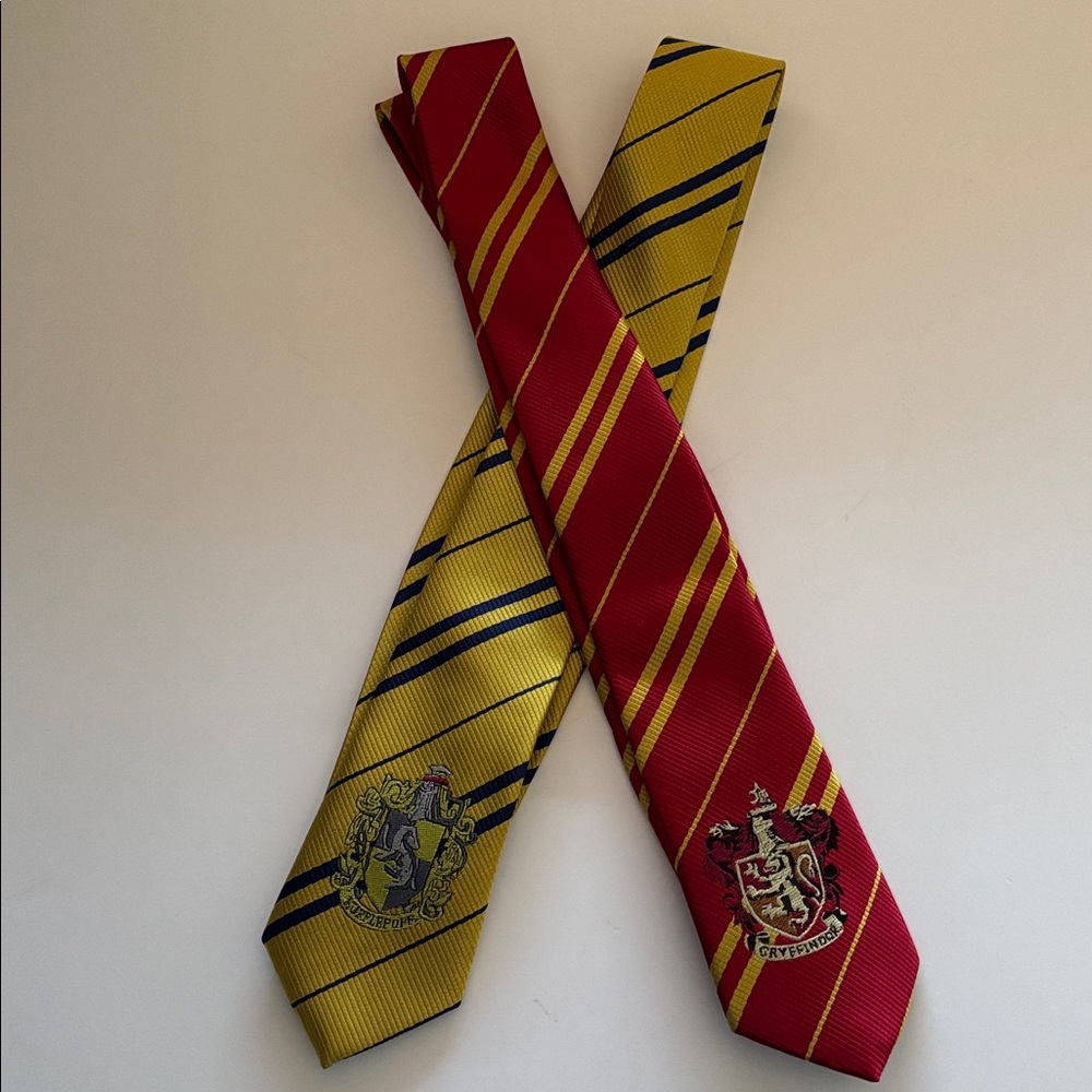 5/$25 Harry Potter Gryffindor and Hufflepuff House Ties